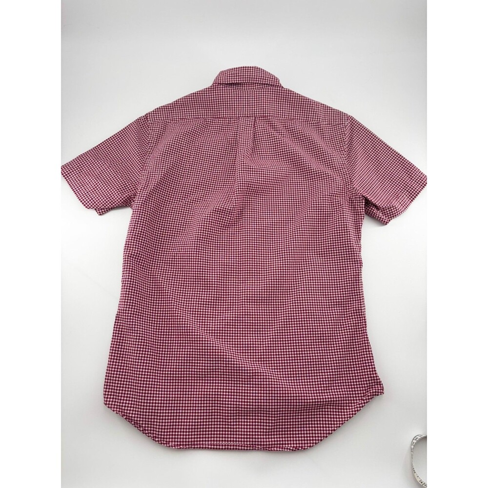 Polo Ralph Lauren Boys Size M 10-12 Red White Gingham Short Sleeve Button Down - Picture 2 of 6